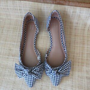 NWT Black/White checkered Flats Sz 7